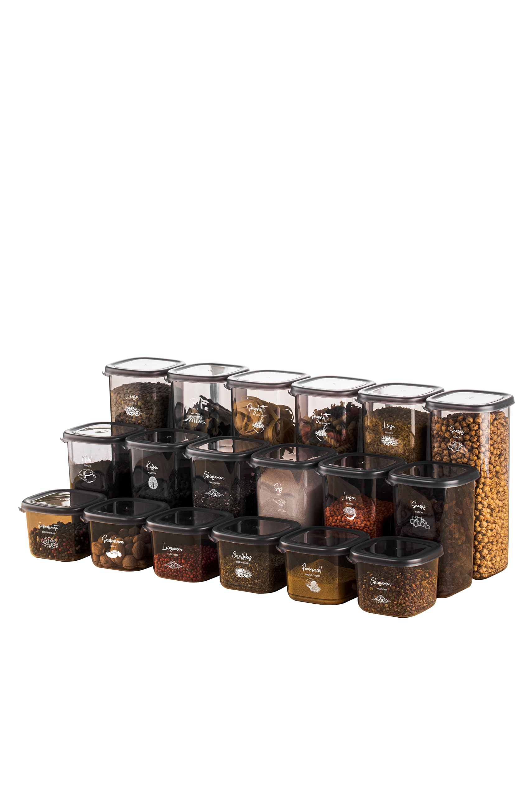 Viwares Praktisches Vorratsdosen-Set Mix 18er PEGGY