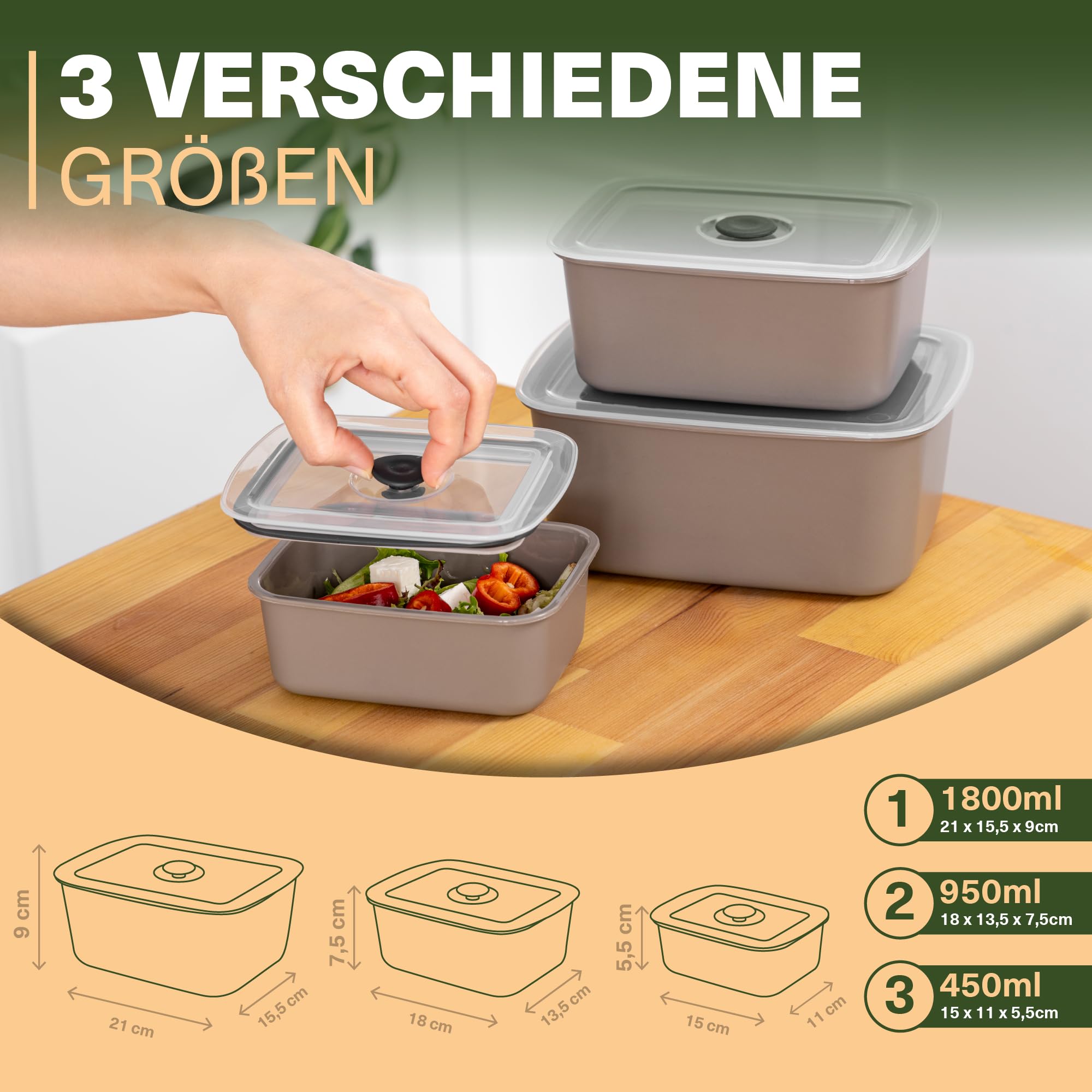 Viwares Proline 3er Set Beige