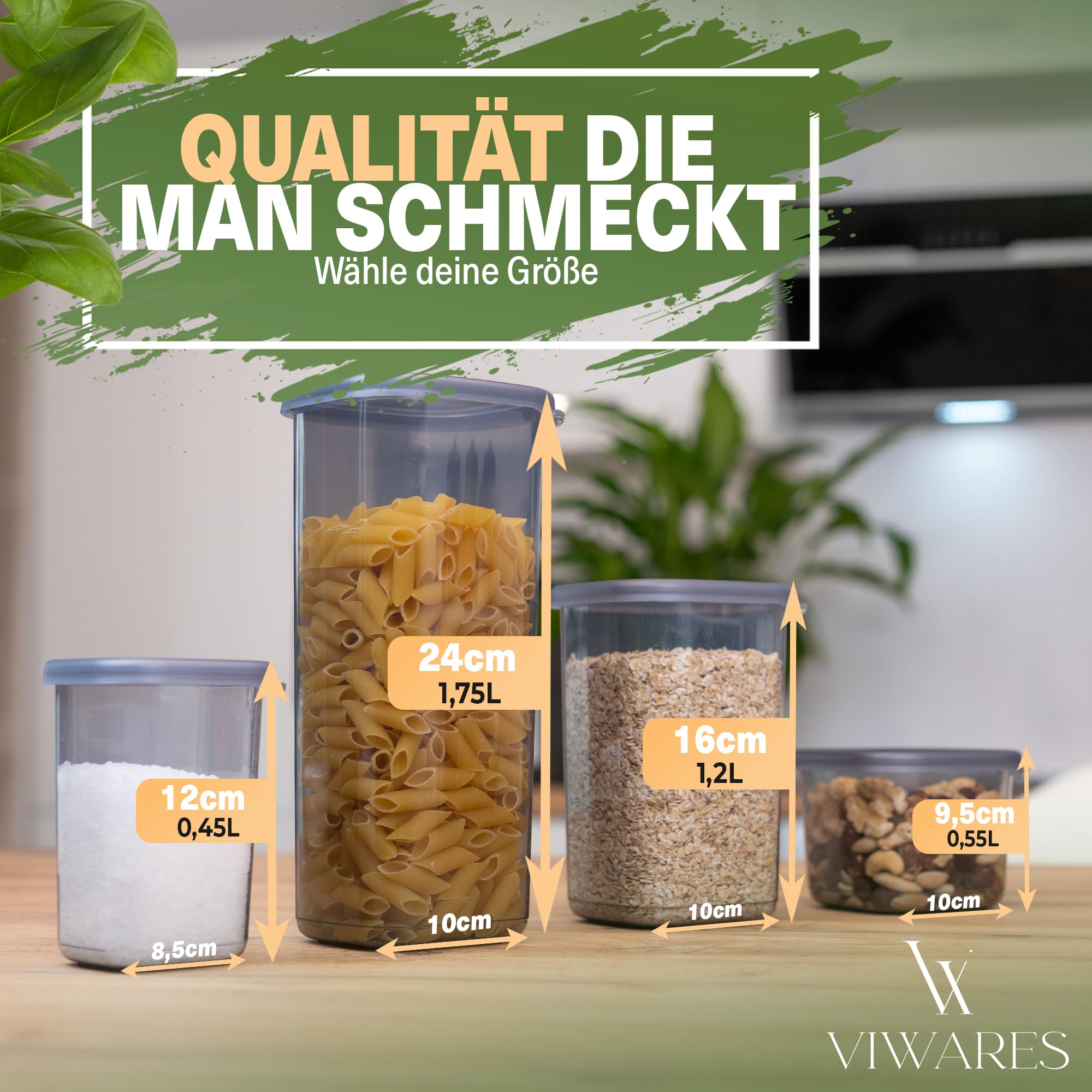 Viwares Praktisches Vorratsdosen-Set Mix 36er PEGGY