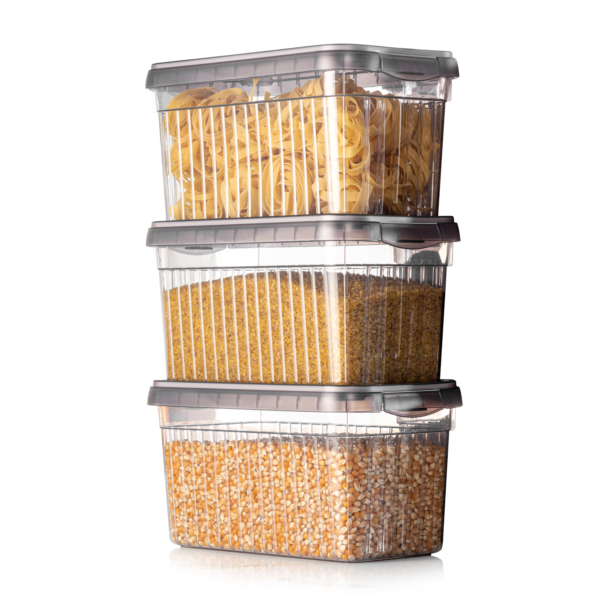 Viwares Frischhaltedosen 3er Set, 4L LEON SERIES