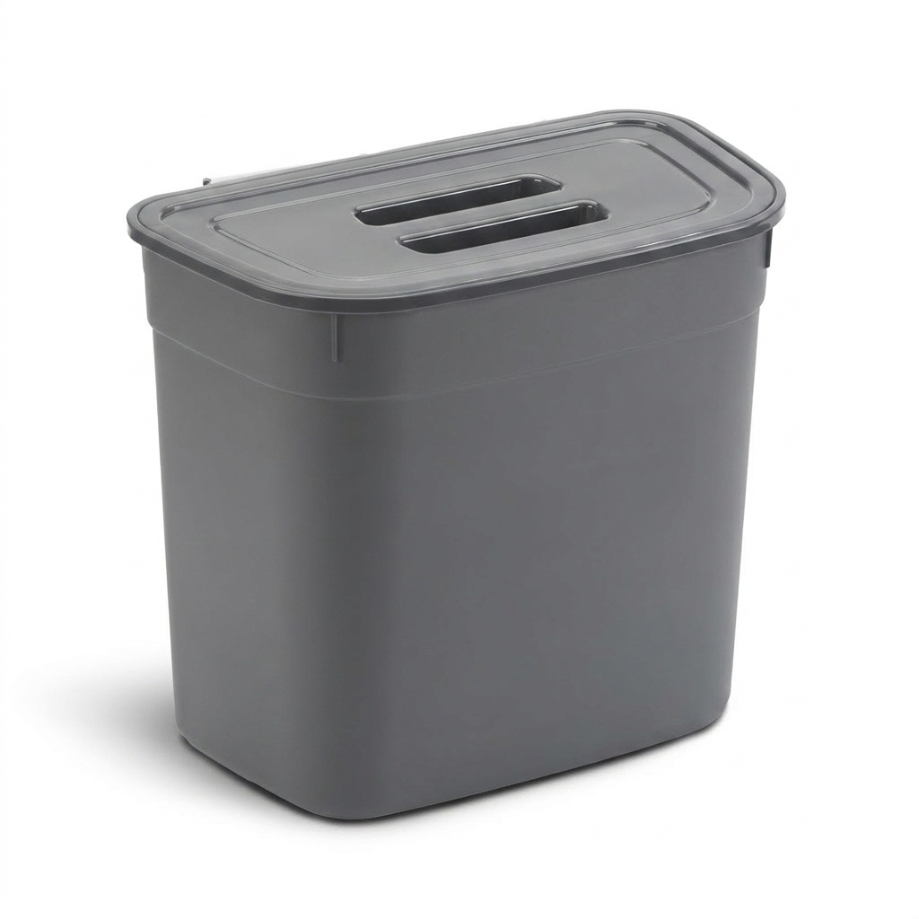 Bio-Mülleimer 7 L zum Einhängen – Grau