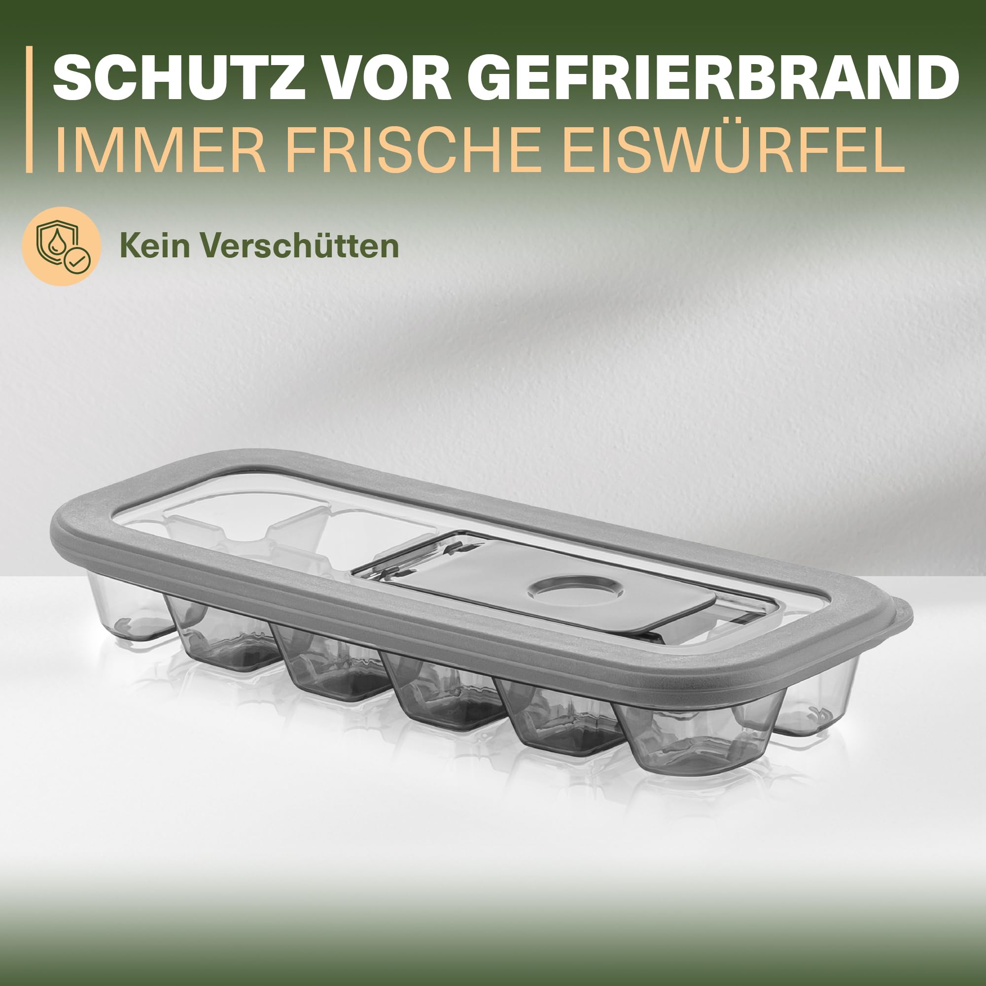 Eiswürfelformen 4er-Set mit Deckel