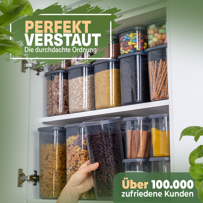 Viwares Vorratsdosen mit Deckel luftdicht - 36er Vorratsbehälter Set Peggy Serie