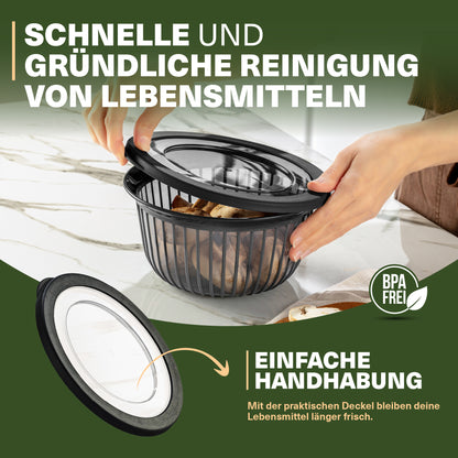 Viwares Schüssel-Set 3er mit Deckel – 1, 2, 3 L