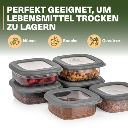 Viwares Vorratsdosen mit Deckel Luftdicht, 12er Vorratsbehälter Set BPA-Frei, Vorratsdose zur Müsli Mehl Aufbewahrung Küche, Praktische Organizer Küche, Frischhaltedosen für Lebensmittelaufbewahrung