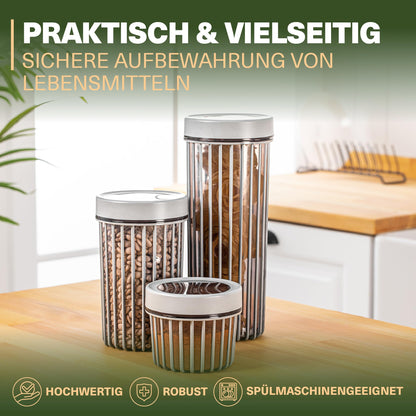 Viwares Vorratsdosen mit Dreh-Deckel - 9er Set