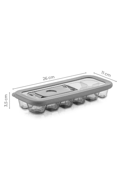 Viwares Eiswürfelform mit Frischedeckel - Für 12 Eiswürfel 2er Set