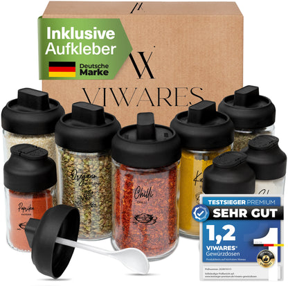 Viwares Gewürzgläser 9er Set