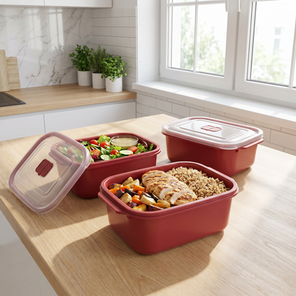 Viwares HeatnGo Lunchbox 2000 ml - Meal-Prep Set in Kueche