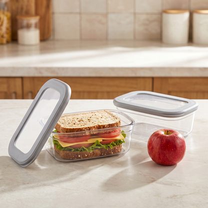 Brotdose mit Sandwich auf Küchen-Arbeitsplatte – POLI 3er-Set | viwares